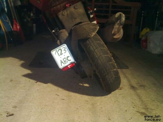 Neues Nummernschild mit Halterrung :D