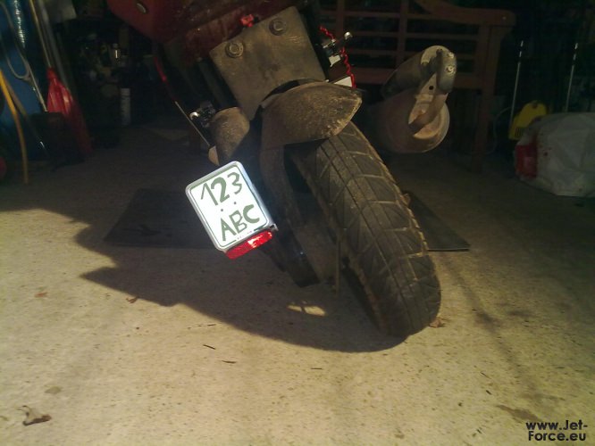 Neues Nummernschild mit Halterrung :D