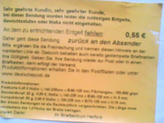verarsche?