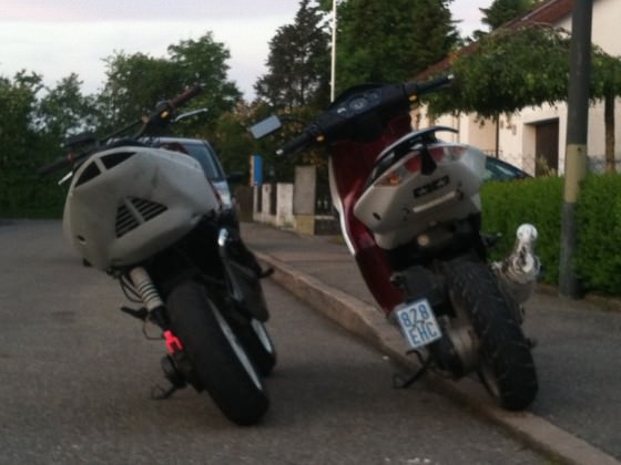Mein Roller Jetforce und mit einen Kumpel :D