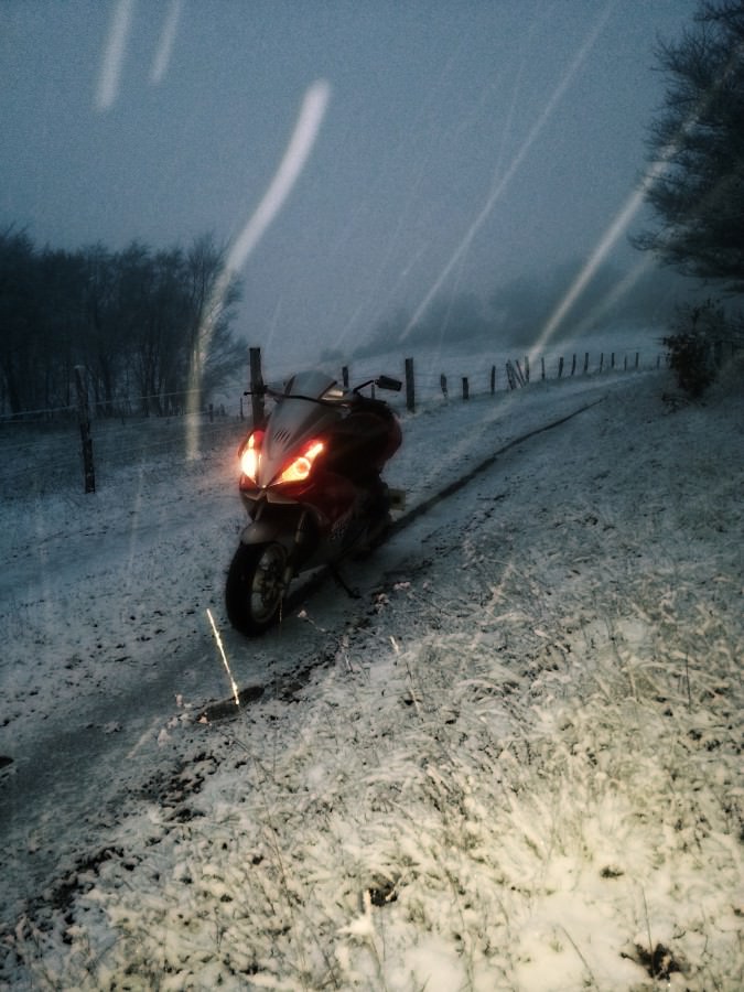 Erster Schnee, hallo ._.