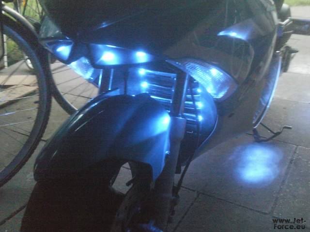 led blau