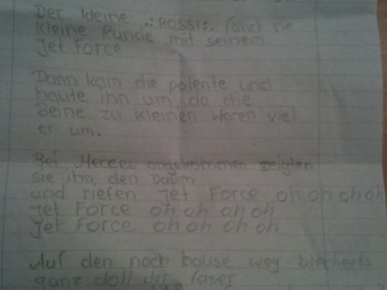 Heute in der Schule.