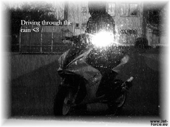 Driving through the rain <3