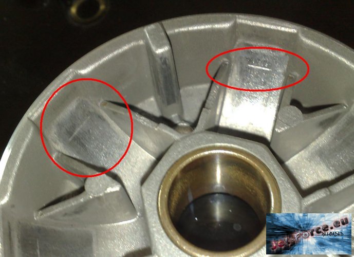 Kerben in der vario+ungewöhnlich abgenutzte rollen...